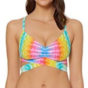 Shirred D-Cup Bikini Top